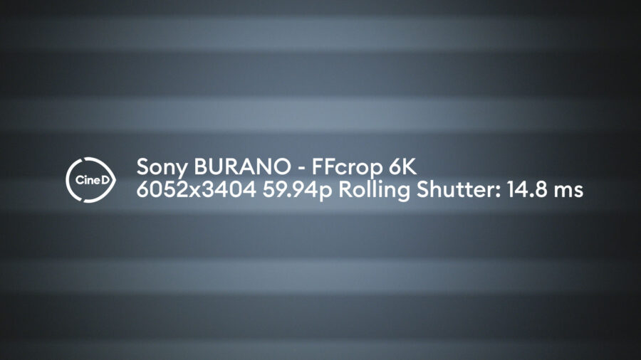 Rolling shutter in 6K FFc mode at 59.94fps