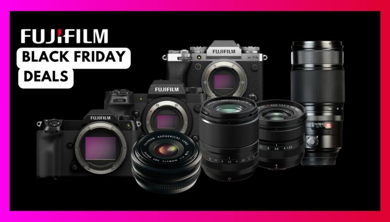 FUJIFILM Black Friday Deals on GFX100S II, FUJINON Lenses, and X-H2 & X-H2S Accessories